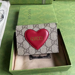 GUCCI / グッチ スーパーコピー ハート モチーフ付き カードケース ウォレット （648848 20QAS 8570）