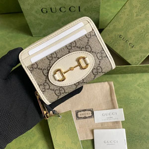 GUCCI スーパーコピー〔グッチ ホースビット 1955〕カードケース ホワイト（658549 92TCG 9761）