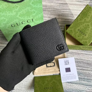 GUCCI / グッチ スーパーコピー GG マーモント レザー 二つ折り ウォレット （428726 1T56F 1000）