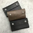 クロムハーツ 三つ折り財布 輸入イタリア牛革 GOAT山羊革 925銀 最高級の品質 多色 CHQ002