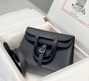 Hermes/エルメス アルザン 25 ショルダーバッグ ブラック （H082027CK89）