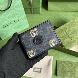 グッチ GUCCI スーパーコピー インターロッキング GGミニ メンズ 二つ折り財布(673001 92TCG 8563)