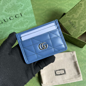 GUCCI スーパーコピー グッチ 443127 GGマーモント カードケース ブルー