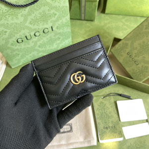 GUCCI スーパーコピー グッチ 443127 GGマーモント カードケース ブラック