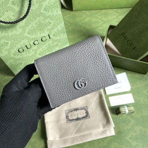 GUCCI  スーパーコピー グッチ 456126 GGマーモント 二つ折り財布 グレー