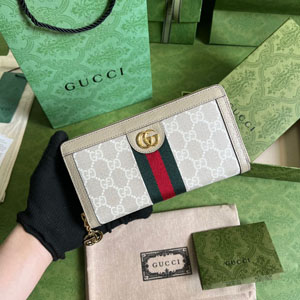 GUCCI スーパーコピー グッチ 523154 オフィディア GG ジップアラウンドウォレット レッド/グリーン