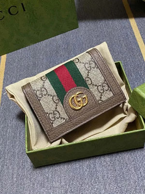 GUCCI / グッチ スーパーコピー〔オフィディア〕GG カードケース(コイン＆紙幣入れ付き)（523155 96IWG 8745）