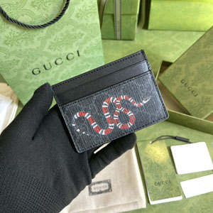 GUCCI スーパーコピー グッチ 451277 キングスネーク プリント GGスプリーム カードケース