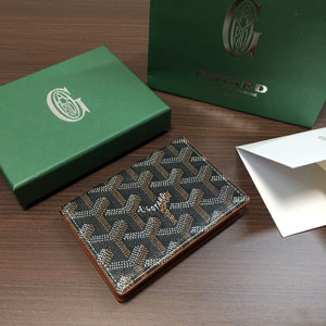 ゴヤール スーパーコピー GOYARD マルゼルブ カードケース ブラック×ブラウン（MALESHPMLTY01CL03X）