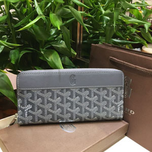 ゴヤール スーパーコピー GOYARD マティニョンGM ウォレット グレー 長財布001