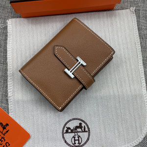 HERMES エルメス スーパーコピー Bearn mini（ベアン ミニ） 財布 ブラウン(H039796CK37)