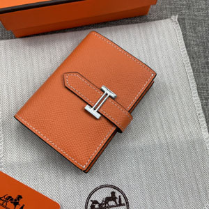 HERMES エルメス スーパーコピー Bearn mini（ベアン ミニ）財布 オレンジ(H039795CK93)