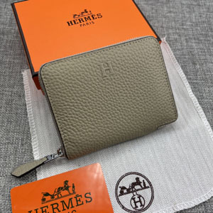 HERMES エルメス スーパーコピー クラシック 小銭入れ /短財布 牛革 グレー 063