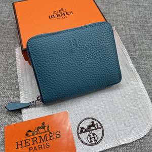 HERMES エルメス スーパーコピー クラシック 小銭入れ /短財布 牛革 ブルー 064