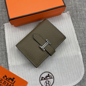 HERMES エルメス スーパーコピー Bearn mini（ベアン ミニ）財布 エトープ ライチパターン(H039796CK18)