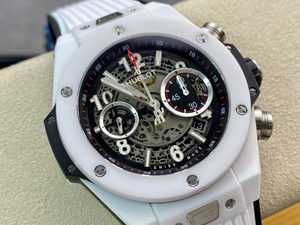 【HB工場出品】ウブロ スーパーコピー ウブロ HUBLOT ビッグバン ウニコ ホワイトセラミック 411.HX.1170.RX