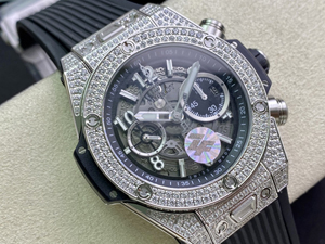 【ZF工場出品】ウブロ スーパーコピー HUBLOT ビッグバン ウニコ チタニウム パヴェ 421.NX.1170.RX.1704