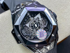 【BBF工場出品】ウブロ スーパーコピー HUBLOT ビッグ?バン ウニコ サンブルーII ブラックマジック 418.CX.1107.RX.MXM22