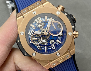 【BBF工場出品】ウブロ スーパーコピー HUBLOT ビッグ?バン ウニコ キングゴールド ブルー 421.OX.5180.RX