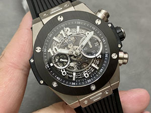 【BBF工場出品】ウブロ スーパーコピー HUBLOT ビッグ?バン ウニコ チタニウムセラミック 441.NM.1171.RX 42MM