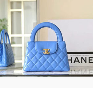 CHANEL シャネル スーパーコピー ミニ ショッピング バッグ ブルー（AS4416 B15566）