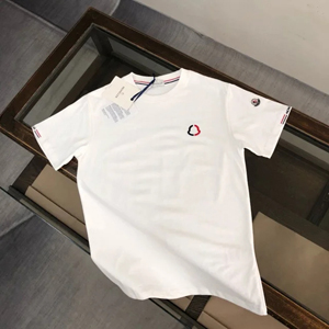 Moncler モンクレール スーパーコピー 2024ss新作の丸首プルオーバーのコットンTシャツ 2色 043