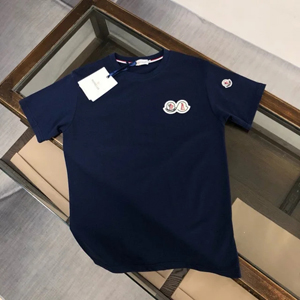 Moncler モンクレール スーパーコピー 2024ss新作の丸首プルオーバーのコットンTシャツ 4色 041