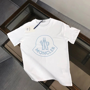 Moncler モンクレール スーパーコピー 2024ss新作の丸首プルオーバーのコットンTシャツ 3色 040