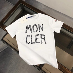 Moncler モンクレール スーパーコピー 2024ss新作の丸首プルオーバーのコットンTシャツ 2色 036