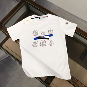 Moncler モンクレール スーパーコピー 2024ss新作の丸首プルオーバーのコットンTシャツ 3色 008