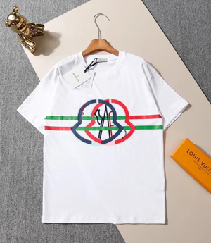 Moncler モンクレール スーパーコピー 2024ss新作の丸首プルオーバーのコットンTシャツ 2色 019