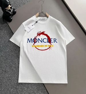 Moncler モンクレール スーパーコピー 2024ss新作の丸首プルオーバーのコットンTシャツ 2色 025