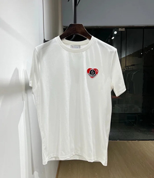 Moncler モンクレール スーパーコピー 2024ss新作の丸首プルオーバーのコットンTシャツ 2色（ I20918C000418390T999）