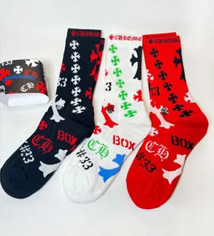 Chrome Hearts クロムハーツ CHマルチモチーフ ソックス 3組セット靴下 ソックス 005