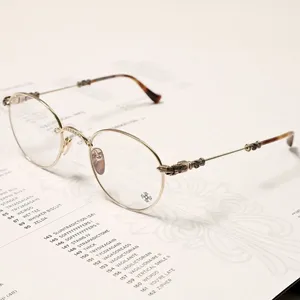 Chrome Hearts クロムハーツ BUBBA-A SS-P ラウンド ゴールド メガネフレーム Chrome Hearts 016