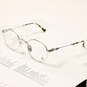 Chrome Hearts クロムハーツ BUBBA-A ラウンド シルバー メガネフレーム Chrome Hearts 024
