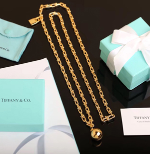 Tiffany スーパーコピー ティファニー ハードウェア スモール ラップ ネックレス イエローゴールド（60700915）