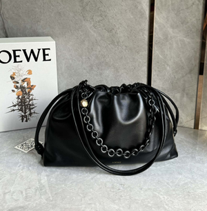 LOEWE ロエベ スーパーコピー フラメンコパース ラージ（メローナパラム） ブラック A411FPDX16