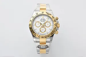 CLEAN ロレックス デイトナ126503 コンビゴールド 40mm ホワイトダイアル 18K イエロー ゴールドコーティング 904L ステンレス クローンCal.4131ムーブメント