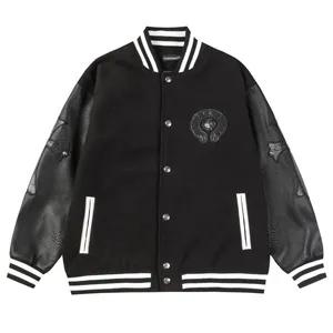 Chrome Hearts Black Horse Shoe Bomber Jacket クロムハーツ ブラック ホースシュー ボンバー ジャケット（Chrome Hearts 379）