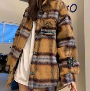 Chrome Hearts Check Cross Jacket Brown クロムハーツ チェック クロス ジャケット ブラウン（Chrome Hearts 384）