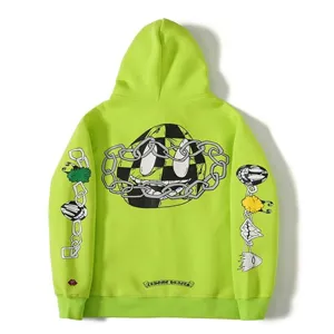 Chrome Hearts Matty Boy Neon Green Hoodie クロムハーツ マッティボーイ ネオングリーン パーカー（Chrome Hearts 504）