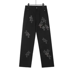 Chrome Hearts Cross Patch Denim Pants クロムハーツ クロス パッチ デニムパンツ ブラック（Chrome Hearts 320）