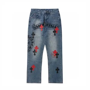 Chrome Hearts Stencil Denim Pants クロムハーツ ステンシル デニムパンツ ブルー（Chrome Hearts 456?）