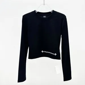 Chrome Hearts Ladies L/S Tee クロムハーツ レディース L/S Tシャツ ブラック&ホワイト 2色（Chrome Hearts 307）