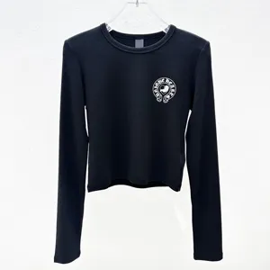 Chrome Hearts Ladies Horseshoe L/S Tee クロムハーツ レディース ホースシュー L/S Tシャツ ブラック&ホワイト 2色（Chrome Hearts 303）