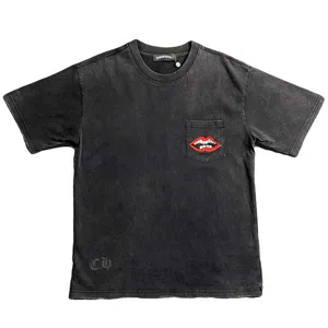 Chrome Hears Matty Boy Pocket Tee クロムハーツ マッティボーイ ウォッシュ加工 ダメージ加工 ブラック ポケット Tシャツ（Chrome Hearts 460）