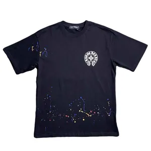 Chrome Hears Logo Paint Tee クロムハーツ ロゴ ペイント Tシャツ ブラック（Chrome Hearts 462）