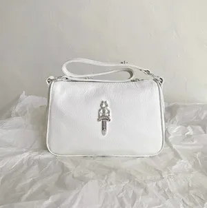 クロムハーツ ホワイト ダガーエンベリッシュドチキンナゲットバッグ（Chrome Hearts012）