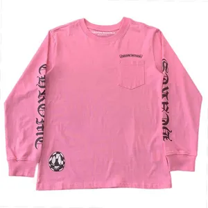 日本国内発送：Chrome Hears Vanity Affalr Long Tee クロムハーツ バニティ アファル ロング Tシャツ ピンク（Chrome Hearts 472）